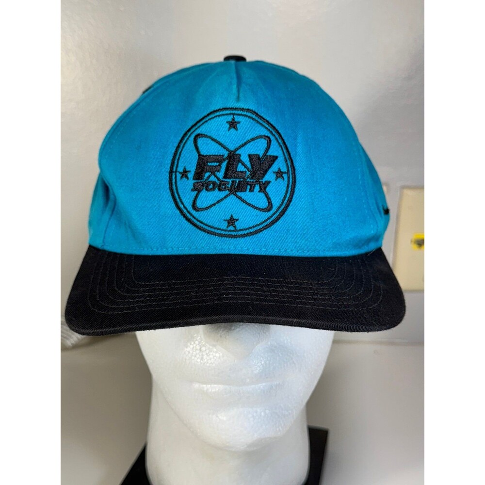Vintage Fly Society Y2K Snapback Hat Capโ USA Blue Black